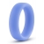 Голубое люминесцентное кольцо Silicone Glo Cock Ring - Blush Novelties - во Владивостоке купить с доставкой