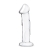 Прозрачный стеклянный фаллоимитатор 6’’ Glass Dildo With Veins   Flat Base - 15,2 см. - Glas