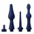 Набор из 3 универсальных насадок для анального душа Universal 3 Piece Silicone Enema Attachment Set - XR Brands - купить с доставкой во Владивостоке