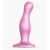 Розовая насадка Strap-On-Me Dildo Plug Curvy size M - Strap-on-me - купить с доставкой во Владивостоке