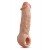 Телесная насадка-удлинитель Intrepid 9.25 Inch Realistic Penis Extender Sleeve - 23,5 см. - Blush Novelties - во Владивостоке купить с доставкой