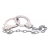 Наручники из металла с длинной цепочкой CHROME HANDCUFFS METAL HANDCUFFS W. KEY - NMC - купить с доставкой во Владивостоке