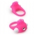 Розовое эрекционное кольцо с щеточкой LIT-UP SILICONE STIMU RING 5 - Dream Toys - во Владивостоке купить с доставкой