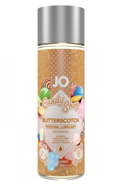 Смазка на водной основе Candy Shop Butterscotch с ароматом ирисок - 60 мл. - System JO - купить с доставкой во Владивостоке