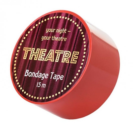 Красный бондажный скотч TOYFA Theatre - 15 м. - ToyFa - купить с доставкой во Владивостоке