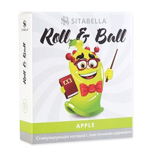 Стимулирующий презерватив-насадка Roll   Ball Apple - Sitabella - купить с доставкой во Владивостоке