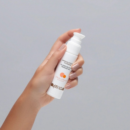 Универсальный массажный гель-смазка Allover Delicious Massage Gel с ароматом персика и аброкоса - 50 мл. - YESforLOV - купить с доставкой во Владивостоке