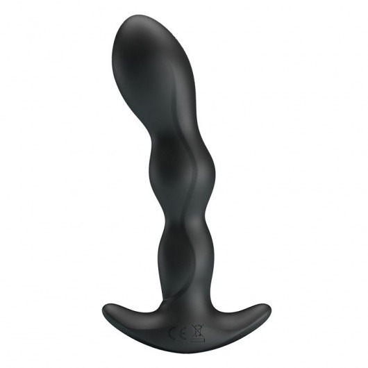 Черный анальный стимулятор простаты с вибрацией Special Anal Massager - 14,5 см. - Baile - во Владивостоке купить с доставкой