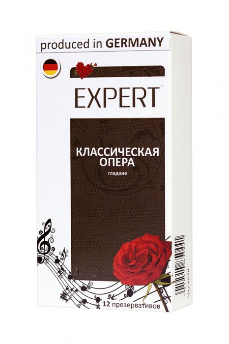 Гладкие презервативы Expert  Классическая опера  - 12 шт. - Expert - купить с доставкой во Владивостоке