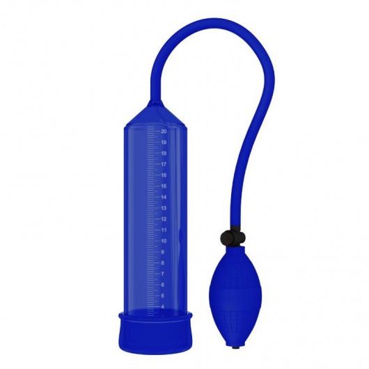 Синяя вакуумная помпа - 25 см. - Rubber Tech Ltd - во Владивостоке купить с доставкой
