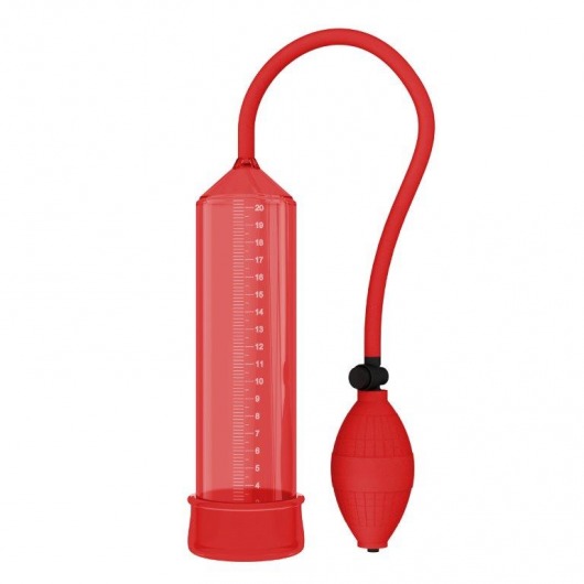 Красная вакуумная помпа - 25 см. - Rubber Tech Ltd - во Владивостоке купить с доставкой