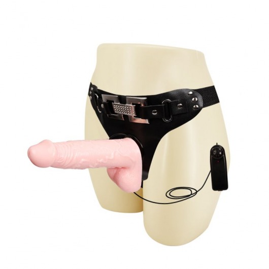 Реалистичный фаллоимитатор телесного цвета на трусиках Harness - 16,5 см. - Bior toys - купить с доставкой во Владивостоке