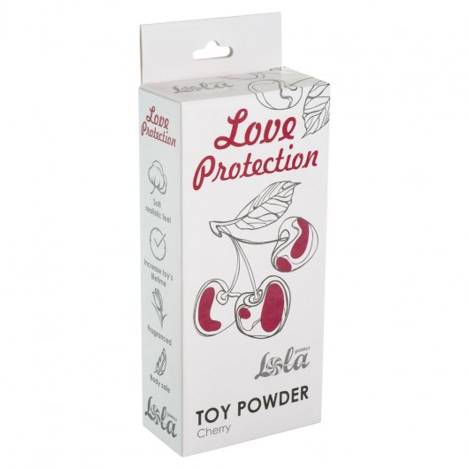 Пудра для игрушек Love Protection с ароматом вишни - 30 гр. - Lola Games - купить с доставкой во Владивостоке