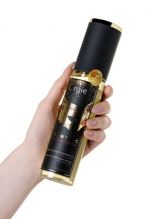 Растительное массажное масло Orgie Tantric Divine Nectar - 200 мл. - ORGIE - купить с доставкой во Владивостоке