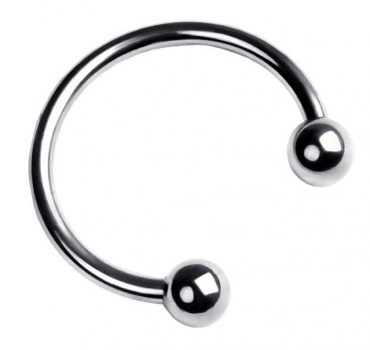 Серебристая подкова на головку пениса - ToyFa - купить с доставкой во Владивостоке