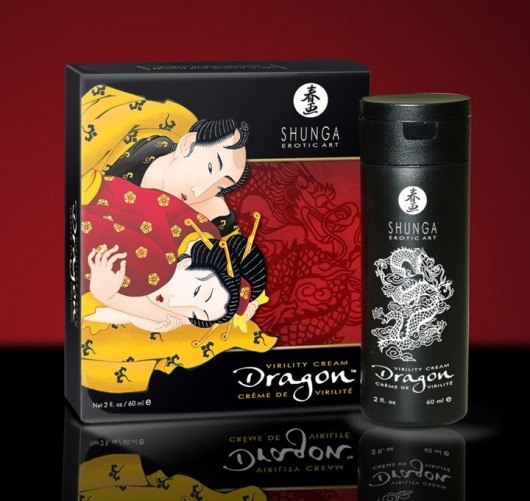 Интимный мужской крем  Дракон - Shunga - купить с доставкой во Владивостоке