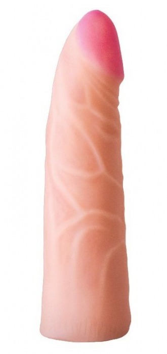 Фаллическая насадка на трусики харнесс - 17,5 см. - LOVETOY (А-Полимер) - купить с доставкой во Владивостоке