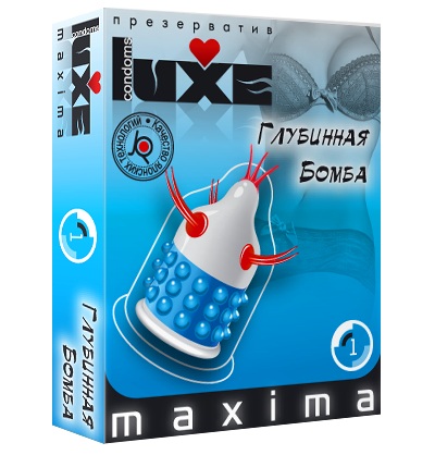 Презерватив LUXE Maxima  Глубинная бомба  - 1 шт. - Luxe - купить с доставкой во Владивостоке