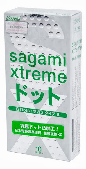 Презервативы Sagami Xtreme Type-E с точками - 10 шт. - Sagami - купить с доставкой во Владивостоке