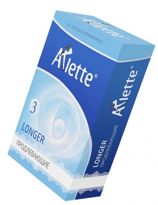 Презервативы Arlette Longer с продлевающим эффектом - 6 шт. - Arlette - купить с доставкой во Владивостоке