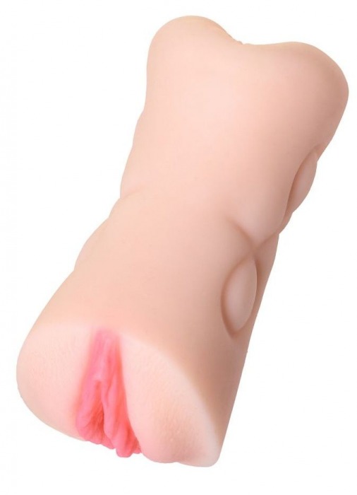 Телесный двусторонний мастурбатор Rich Fruit - вагина и анус - ToyFa - во Владивостоке купить с доставкой