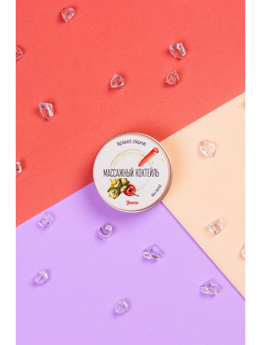Массажная свеча «Массажный коктейль» с ароматом пина колады - 30 мл. - ToyFa - купить с доставкой во Владивостоке