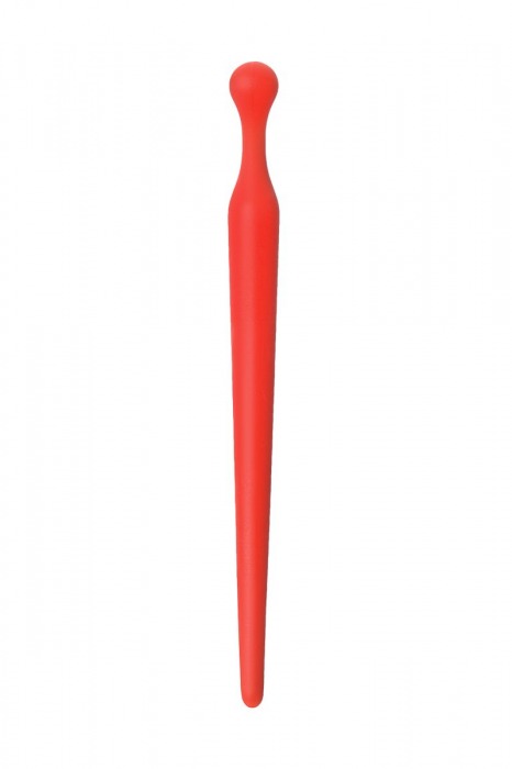 Красный силиконовый уретральный плаг - 10 см. - ToyFa - купить с доставкой во Владивостоке