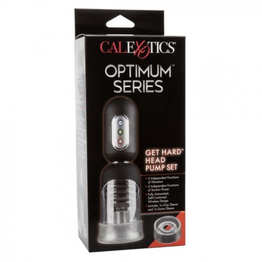 Автоматическая вакуумная помпа с вибрацией Get Hard Head Pump Set - California Exotic Novelties - во Владивостоке купить с доставкой