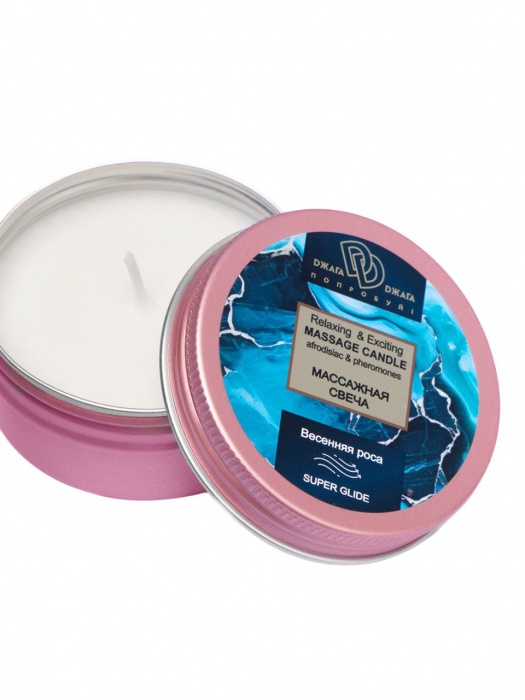 Массажная свеча  Весенняя роса - БиоМед - купить с доставкой во Владивостоке