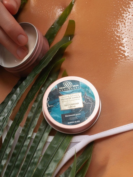 Массажная свеча  Весенняя роса - БиоМед - купить с доставкой во Владивостоке