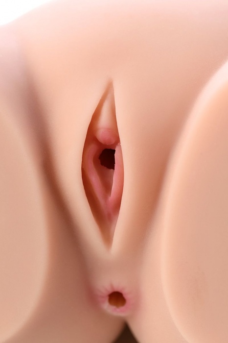 Мастурбатор-полуторс Cherry с вибрацией и двумя любовными тоннелями - KOKOS - во Владивостоке купить с доставкой