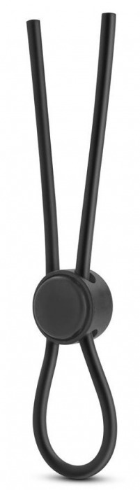 Черное силиконовое лассо на пенис SILICONE LOOP COCK RING - Blush Novelties - во Владивостоке купить с доставкой
