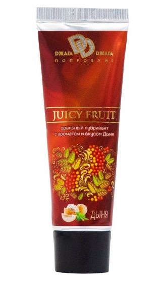 Интимный съедобный лубрикант JUICY FRUIT с ароматом дыни - 30 мл. - БиоМед - купить с доставкой во Владивостоке