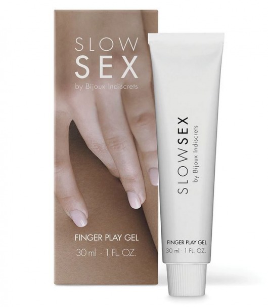 Гель для мастурбации с ароматом кокоса Slow Sex Finger Play Gel - 30 мл. - Bijoux Indiscrets - купить с доставкой во Владивостоке