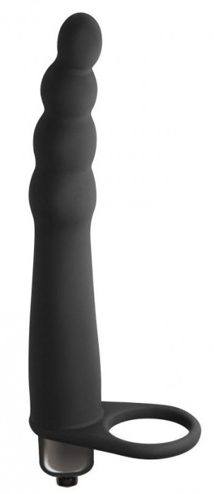 Черная вибронасадка для двойного проникновения Bramble - 16,5 см. - Lola Games - купить с доставкой во Владивостоке