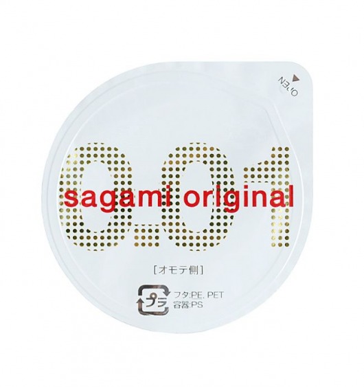 Супертонкий презерватив Sagami Original 0.01 - 1 шт. - Sagami - купить с доставкой во Владивостоке