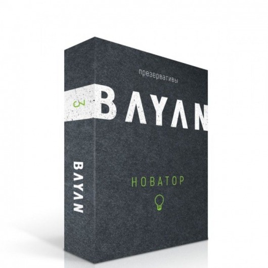 Презервативы с ребрами и точками BAYAN  Новатор  - 3 шт. - Bayan - купить с доставкой во Владивостоке