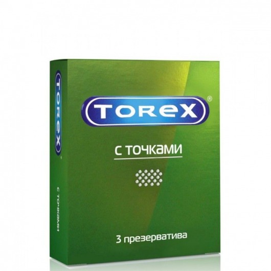 Текстурированные презервативы Torex  С точками  - 3 шт. - Torex - купить с доставкой во Владивостоке