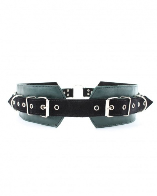 Изумрудный пояс Ladys Arsenal с колечками для крепления - БДСМ Арсенал - купить с доставкой во Владивостоке