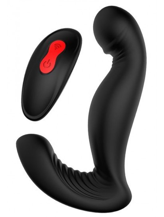 Черный вибромассажер простаты SWIRLING P-PLEASER - Dream Toys - во Владивостоке купить с доставкой
