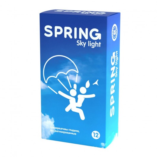 Ультратонкие презервативы SPRING SKY LIGHT - 12 шт. - SPRING - купить с доставкой во Владивостоке