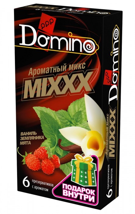 Ароматизированные презервативы DOMINO  Ароматный микс  - 6 шт. - Domino - купить с доставкой во Владивостоке