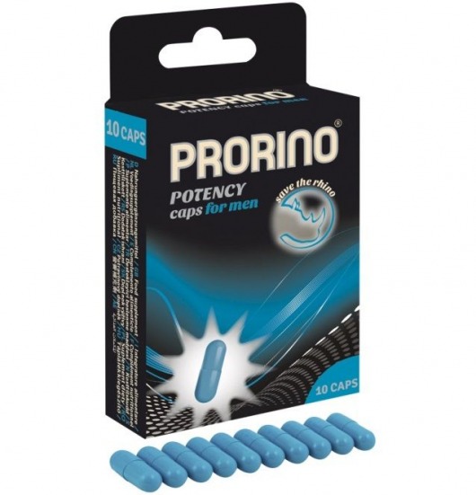 БАД для мужчин ero black line PRORINO Potency Caps for men - 10 капсул - Ero - купить с доставкой во Владивостоке