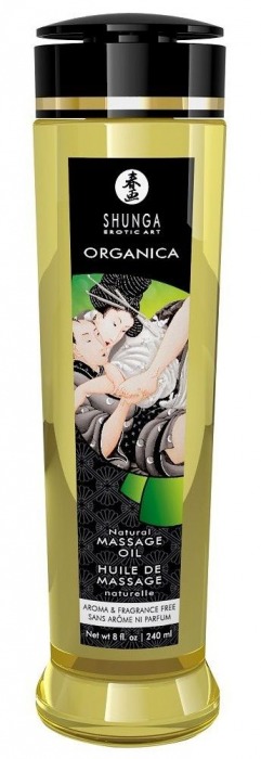 Массажное масло без аромата Organica - 240 мл. - Shunga - купить с доставкой во Владивостоке