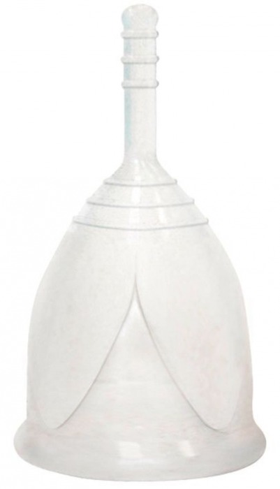 Белая менструальная чаша размера L - Тюльпан - купить с доставкой во Владивостоке