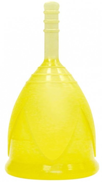 Желтая менструальная чаша размера L - Тюльпан - купить с доставкой во Владивостоке