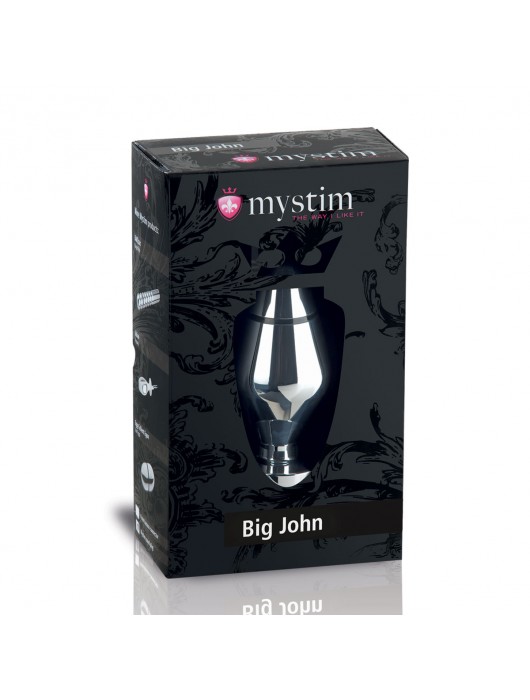 Анальная втулка для электростимуляции Big John - 13 см. - MyStim - купить с доставкой во Владивостоке