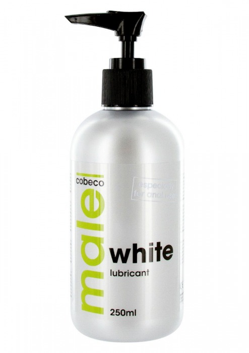 Анальная смазка на водной основе MALE Cobeco White Lubricant - 250 мл. - Cobeco - купить с доставкой во Владивостоке