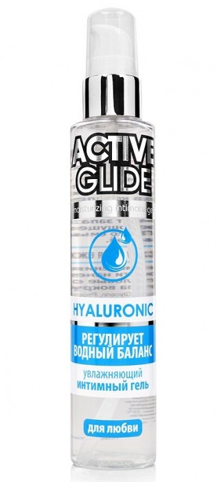 Увлажняющий интимный гель Active Glide Hyaluronic - 100 гр. - Биоритм - купить с доставкой во Владивостоке