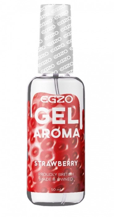 Интимный лубрикант EGZO AROMA с ароматом клубники - 50 мл. - EGZO - купить с доставкой во Владивостоке
